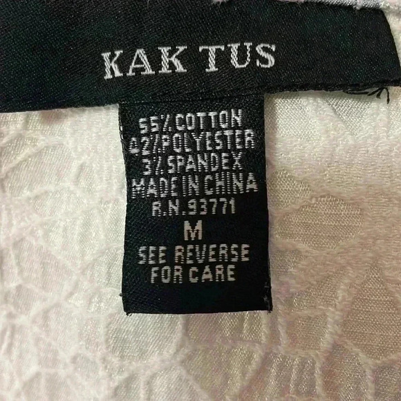 Kaktus Women’s Medium Textured Multi-Colored Long Sleeve Button Up Blazer - Picture 7 of 8